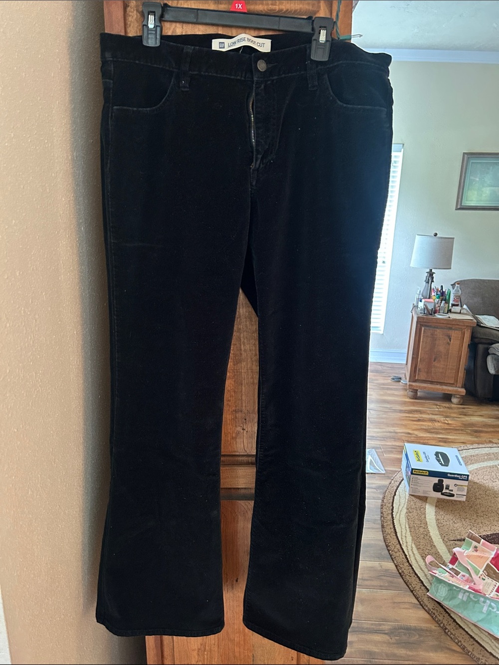 GAP Black Low Rise Boot Cut Corduroy Pants